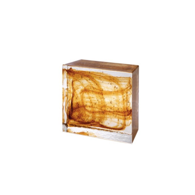 Glass HALF Brick AMBER