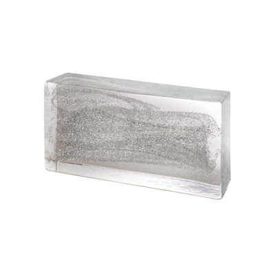 SILVER Glass Brick
