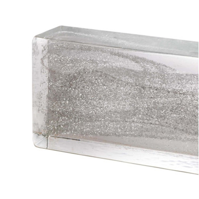 SILVER Glass Brick
